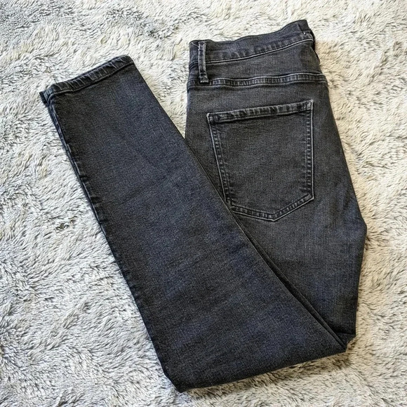 Agolde Black Sophie Jeans High Rise Crop jeans Princeton Size 28 - Picture 3 of 10